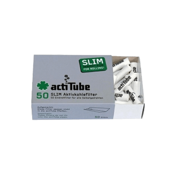 Bonnie and Clyde Cannabis activetube slim aktivkohlefilter Packung 50er