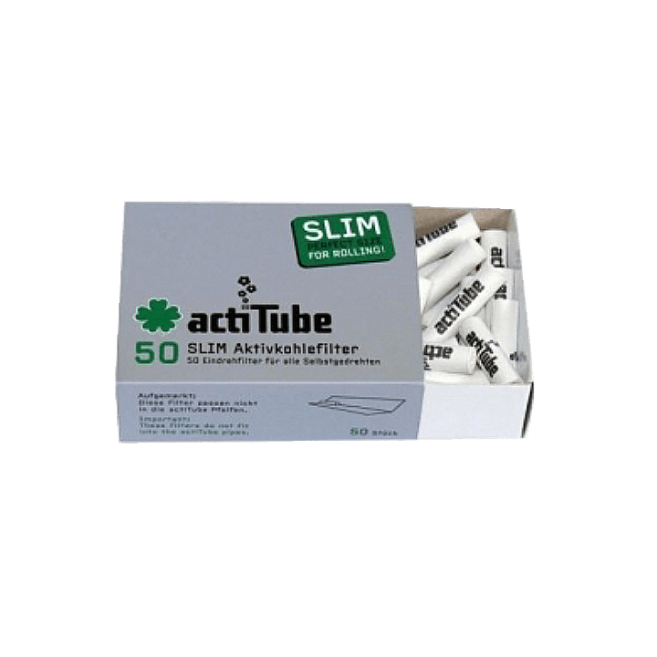 Bonnie and Clyde Cannabis activetube slim aktivkohlefilter Packung 50er