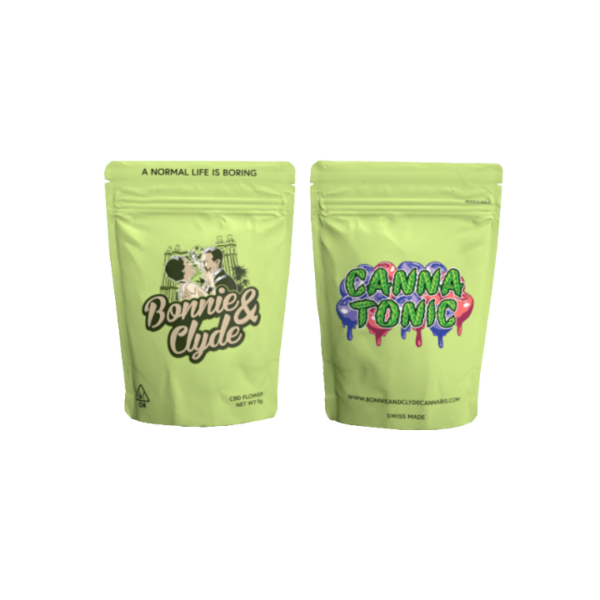 Bonnie and Clyde CBD Hanf Blüten Indoor Sorte Cannatonic (Premium Qualität)