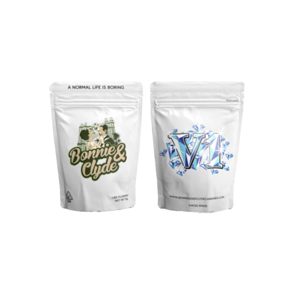 Bonnie and Clyde CBD Hanf Blüten Indoor Sorte V1 (Premium Qualität)