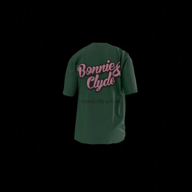 Bonnie and Clyde Green T-shirt Oversize