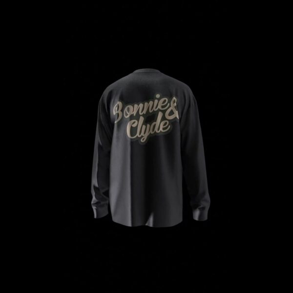 Bonnie and Clyde Cannabis TLongsleeve Schwarz One