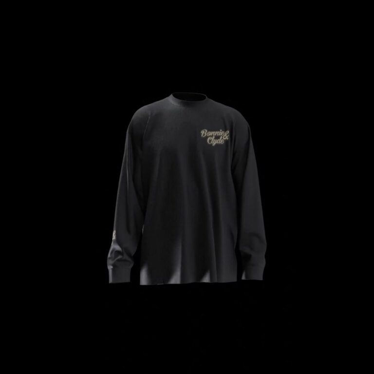 Bonnie and Clyde Cannabis Longsleeve Schwarz Two